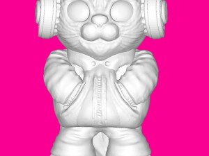 Cool Cat 3D Print Model