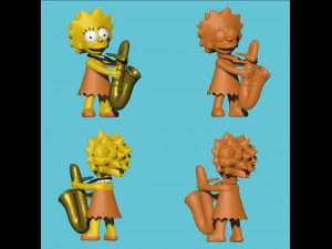 Lisa Simpson Modelo de Impressão 3D