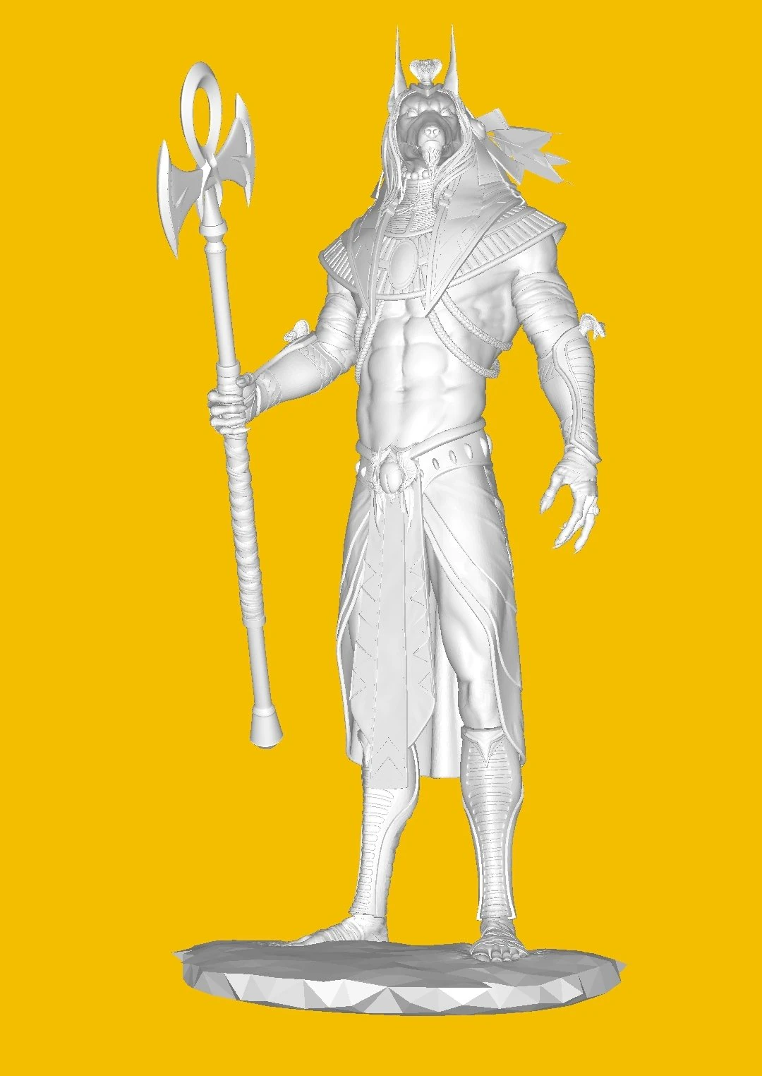 Anubis 3D Print Model .c4d .max .obj .3ds .fbx .stl .blend 