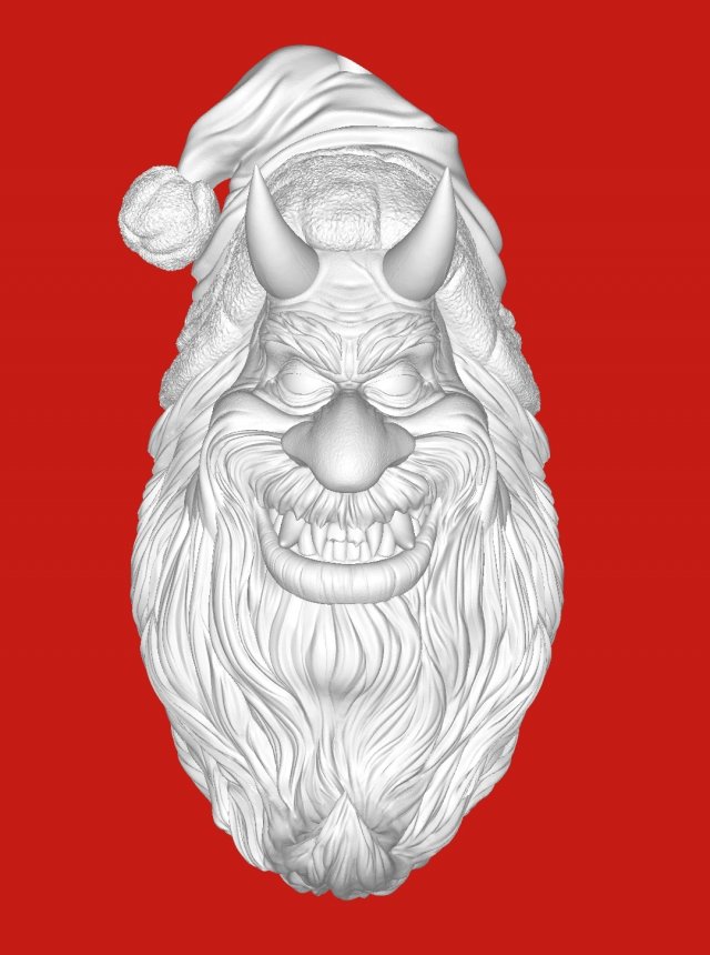 SATAN CLAUS 3D Принт Модель .c4d .max .obj .3ds .fbx .stl .blend 