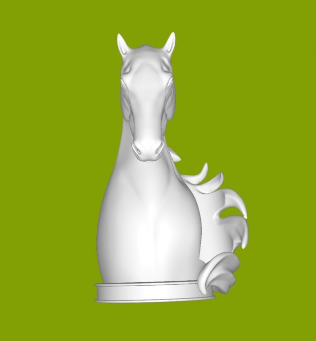 Horse stand Model Cetak 3D .c4d .max .obj .3ds .fbx .stl .blend 