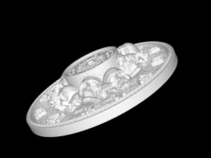 SkullClock 3D Print Model