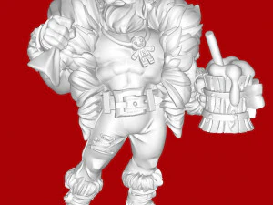 Sexy Santa 3D Print Model