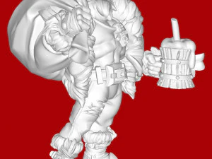 Sexy Santa 3D Print Model