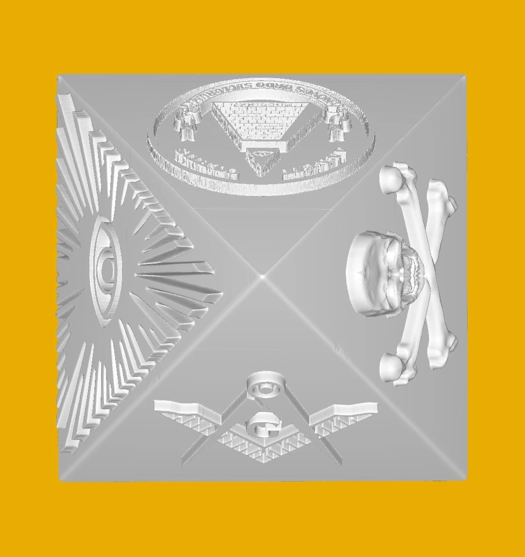 Masonic-illuminati-pyramid 3D Print Model .c4d .max .obj .3ds .fbx .stl .blend 