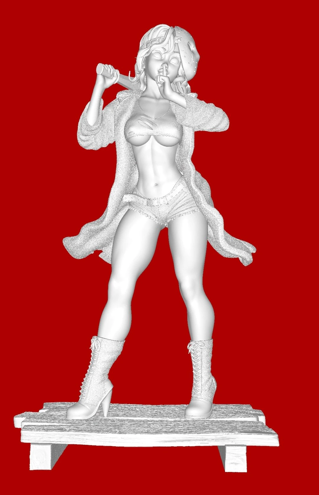 Jason Female 3D Print Model .c4d .max .obj .3ds .fbx .stl .blend 