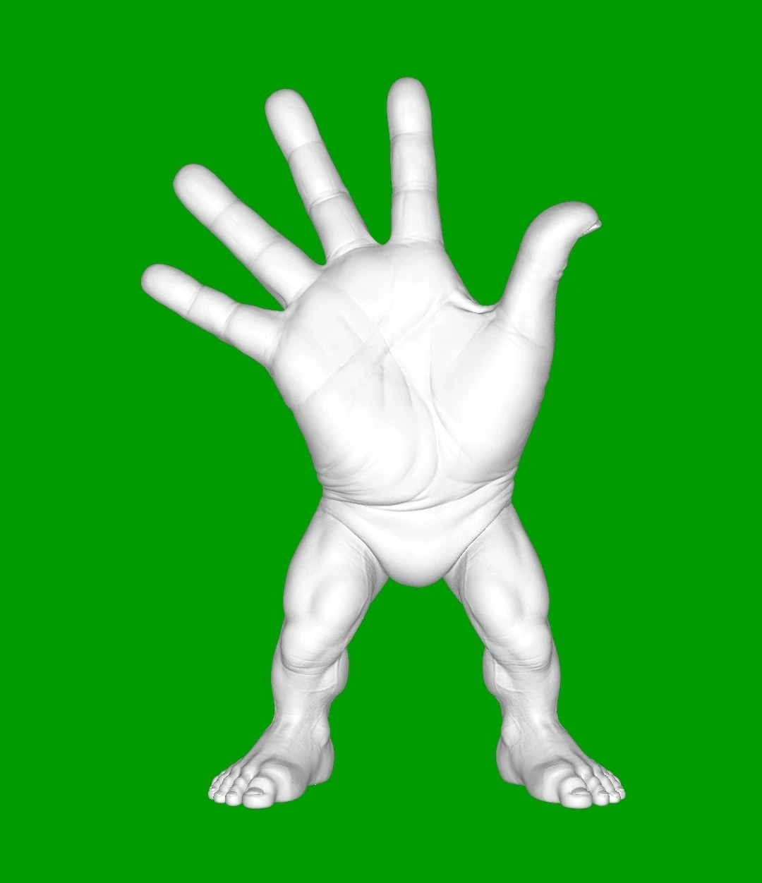 Human brush 3D Print Model .c4d .max .obj .3ds .fbx .stl .blend 