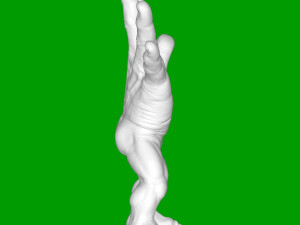 人毛刷 3D 打印模型