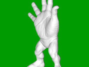 人毛刷 3D 打印模型