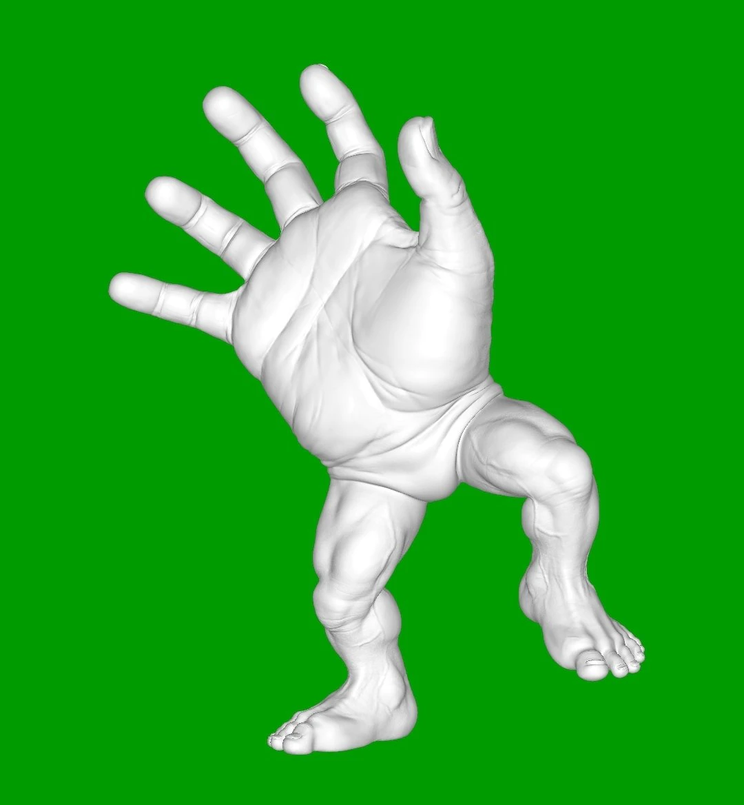 Human brush 3D Print Model .c4d .max .obj .3ds .fbx .stl .blend 