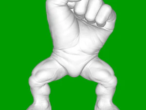 휴먼 브러쉬 3D 프린트 모델