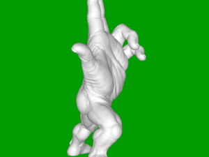 Human brush 3D-printmodel