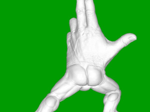 Human brush 3D-printmodel