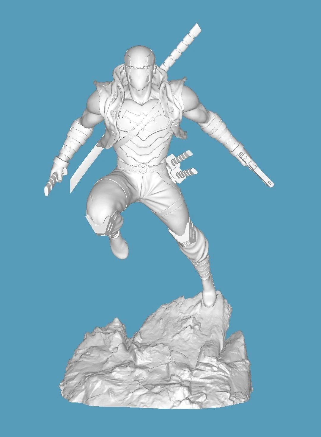 Red Ronin 3D Print Model .c4d .max .obj .3ds .fbx .stl .blend 