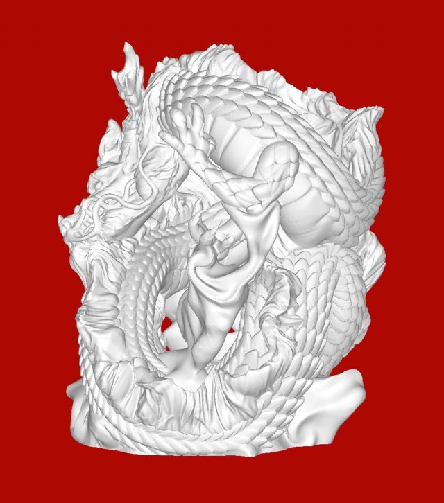 Chinese Dragon Wine Holder 3D Baskı Modeli .c4d .max .obj .3ds .fbx .stl .blend 