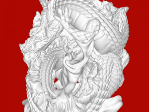 Chinese Dragon Wine Holder 3D 프린트 모델