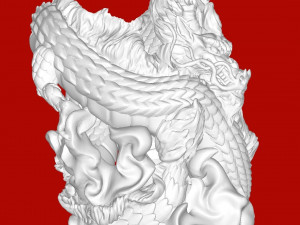 Chinese Dragon Wine Holder 3D Baskı Modeli