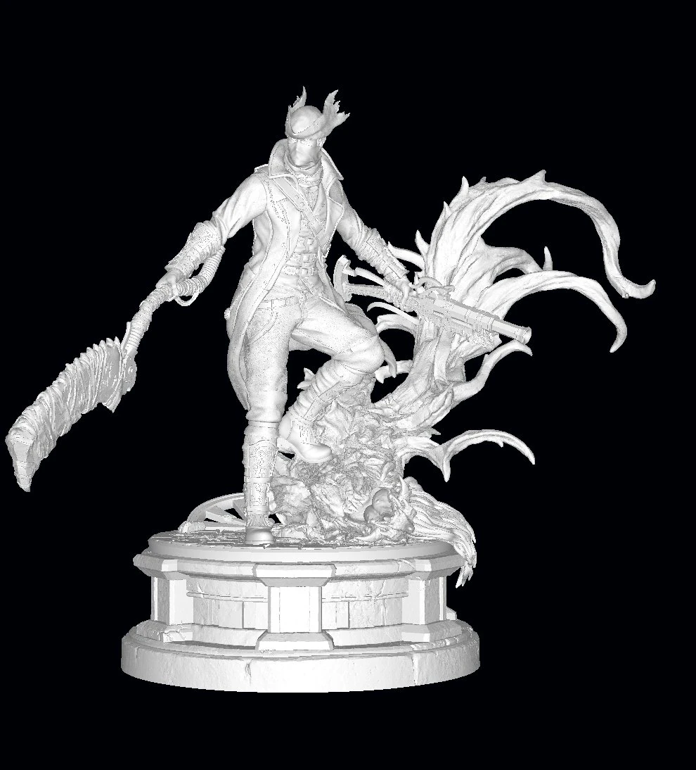 Hunter - Bloodborne 3D Print Model .c4d .max .obj .3ds .fbx .stl .blend 