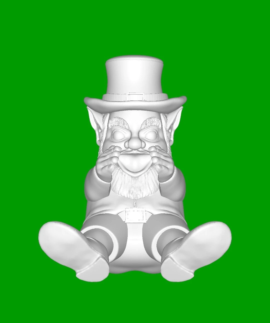 Leprechaun Mini-bar Bottle Holder 3D Print Model .c4d .max .obj .3ds .fbx .stl .blend 