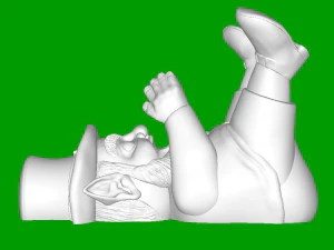 Leprechaun Mini-bar Bottle Holder 3D Print Model