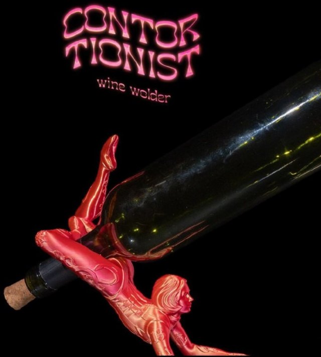 Contortionistwineholder 3D Print Model .c4d .max .obj .3ds .fbx .stl .blend 