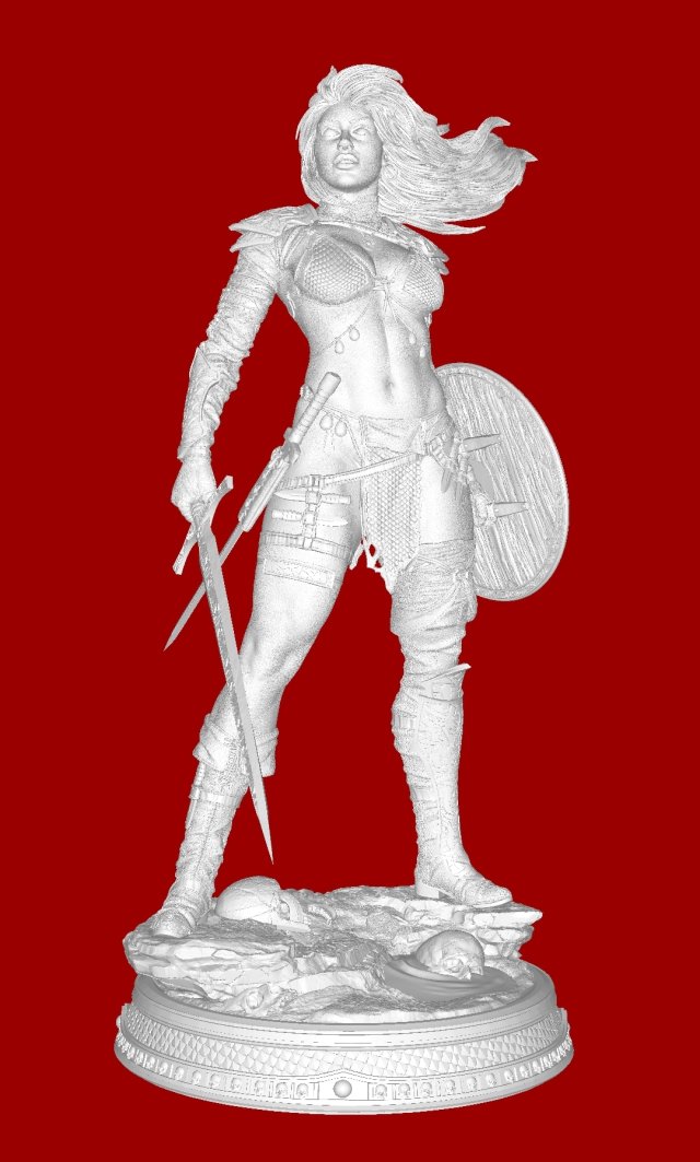 Red Sonja Model Cetak 3D .c4d .max .obj .3ds .fbx .stl .blend