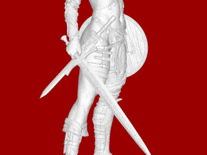 Red Sonja Model Cetak 3D