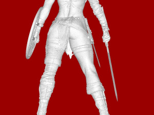 Red Sonja Model Cetak 3D