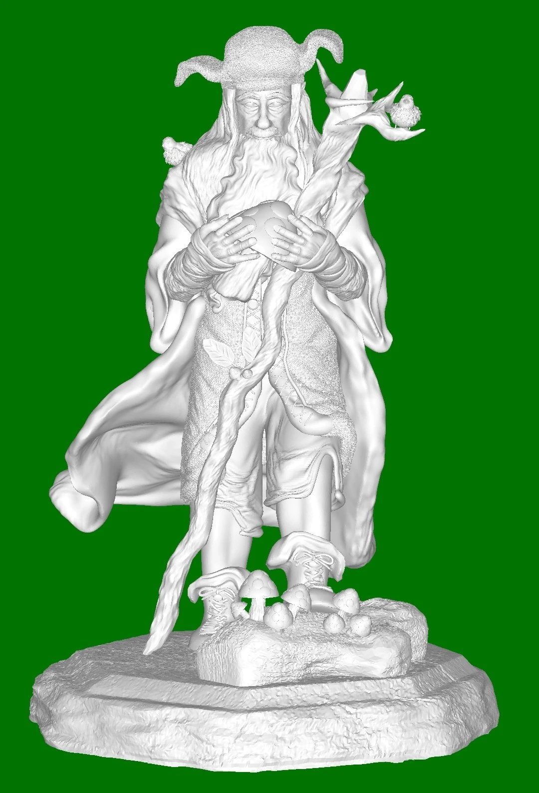 Radagast 3D Print Model .c4d .max .obj .3ds .fbx .stl .blend 