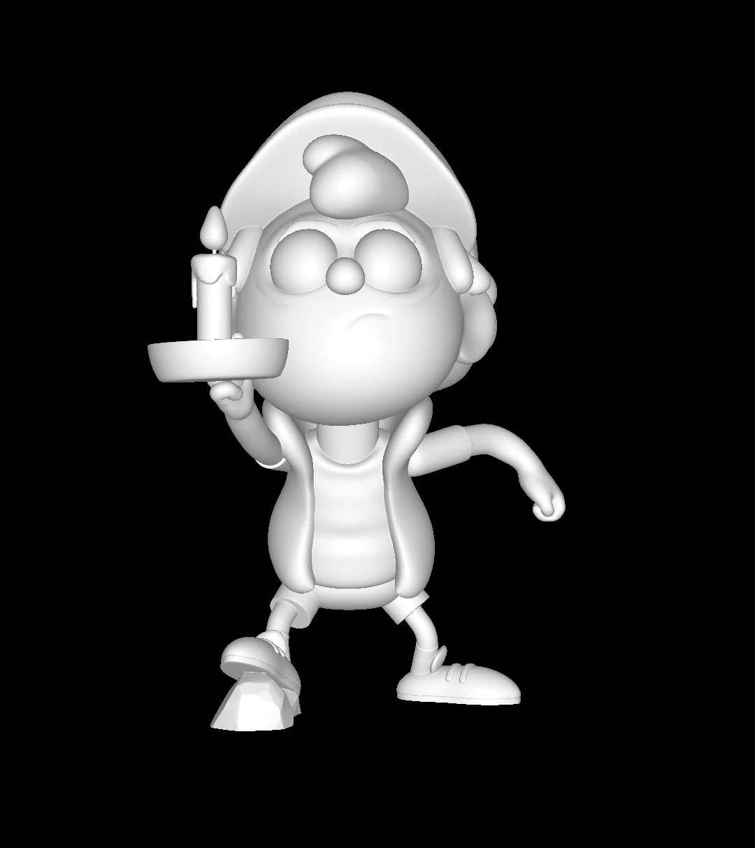 Dipper-gravity-falls-yugeshsandhi 3D Print Model .c4d .max .obj .3ds .fbx .stl .blend