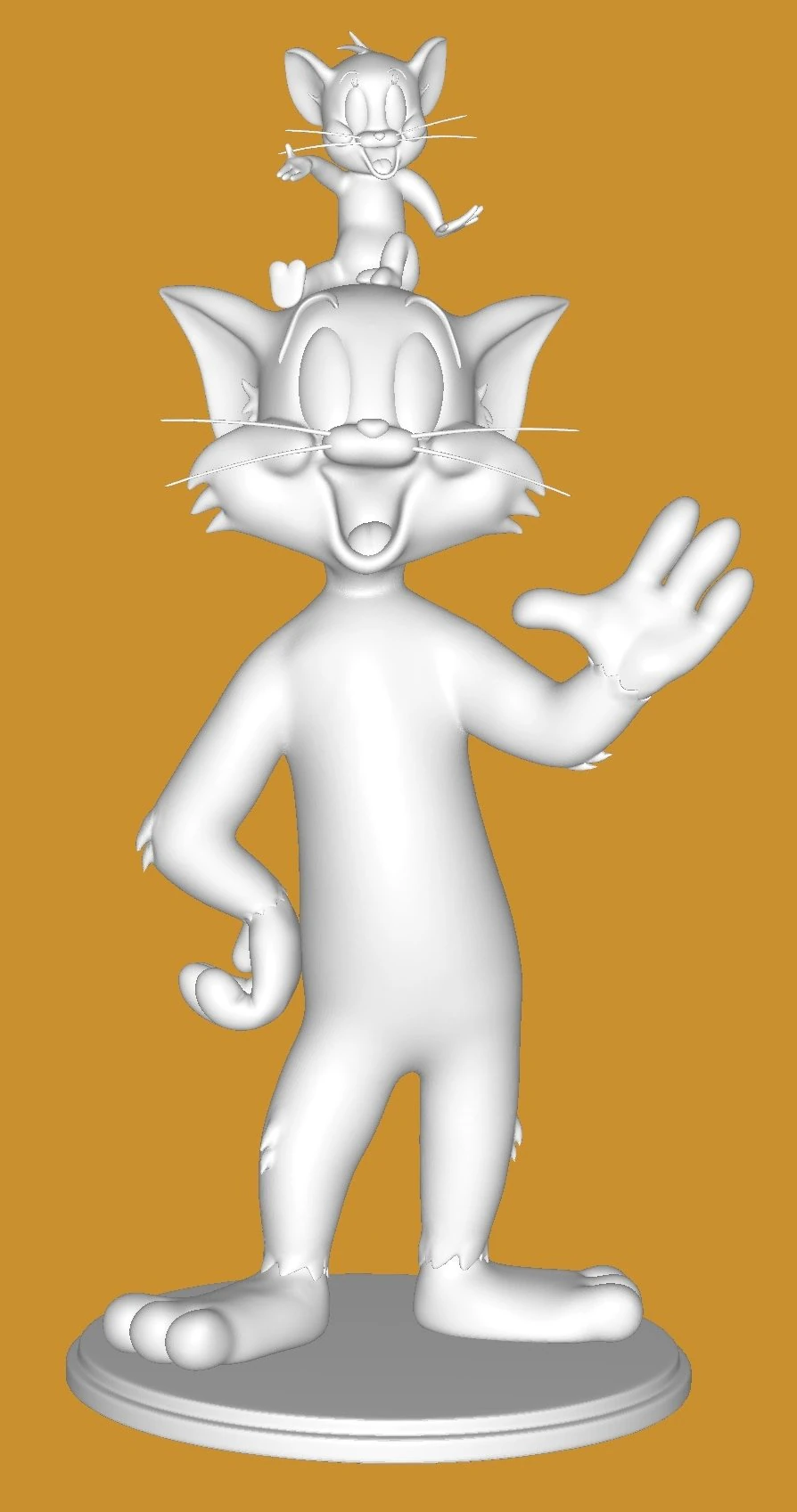 Tom and jerry 3D Print Model .c4d .max .obj .3ds .fbx .stl .blend