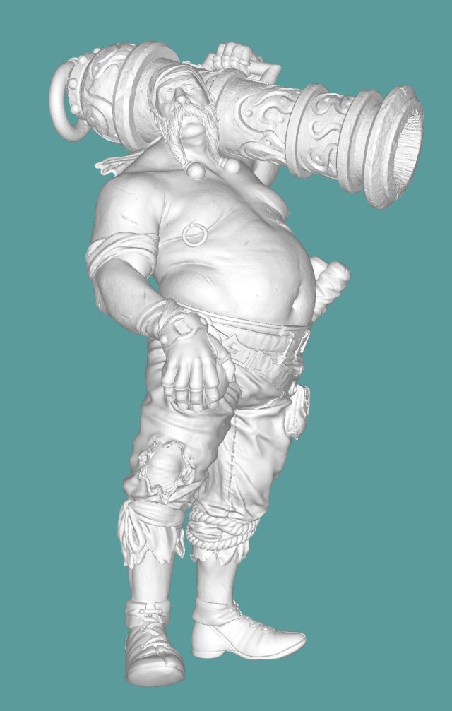 Pirate Model do druku 3D .c4d .max .obj .3ds .fbx .stl .blend 