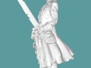 Skeleton Pirate 3D Print Model