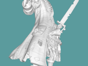 Skeleton Pirate 3D Print Model