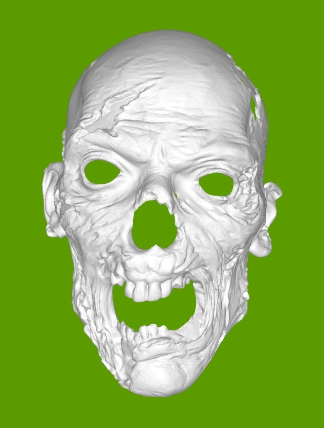 Zombie Mask Model Cetak 3D .c4d .max .obj .3ds .fbx .stl .blend