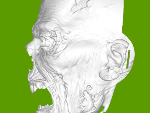 Zombie Mask Model Cetak 3D
