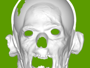 Zombie Mask Model Cetak 3D