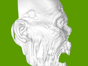 Zombie Mask Model Cetak 3D