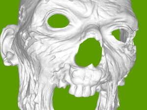 Zombie Mask Model Cetak 3D