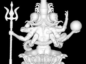 Shiva as Infinite Consciousness 3Dプリントモデル