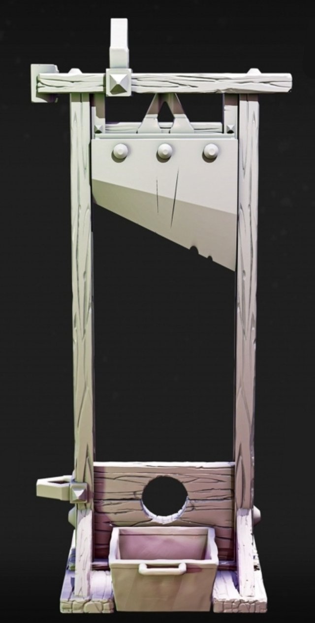 Guillotine 3Dプリントモデル .c4d .max .obj .3ds .fbx .stl .blend 