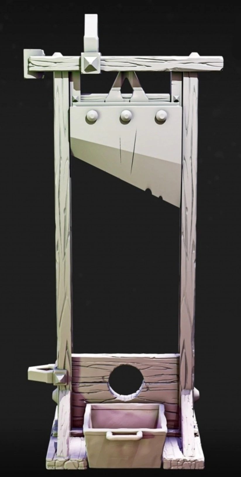 Guillotine 3D Print Model .c4d .max .obj .3ds .fbx .stl .blend 