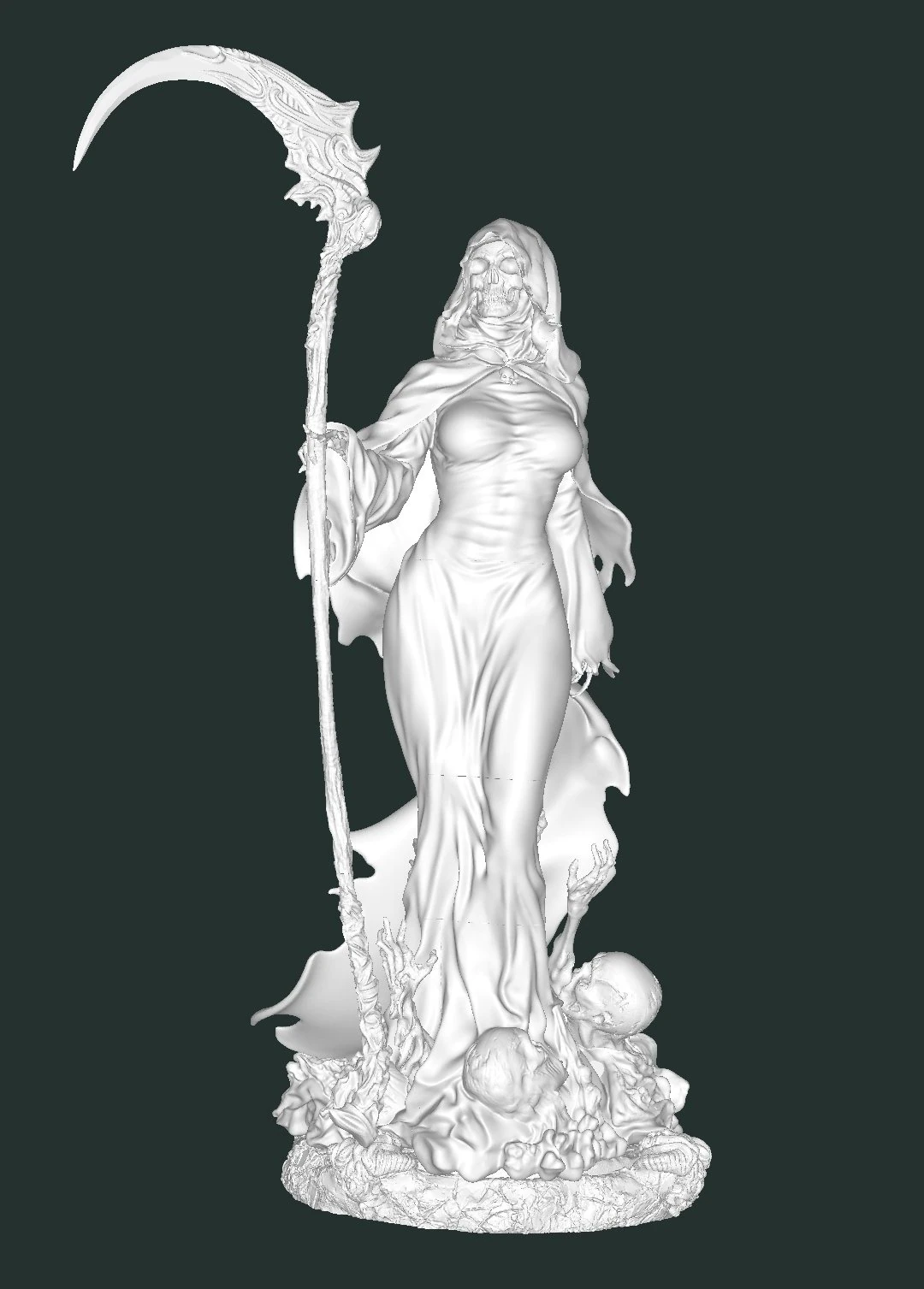 Mistress Death 3D Print Model .c4d .max .obj .3ds .fbx .stl .blend 