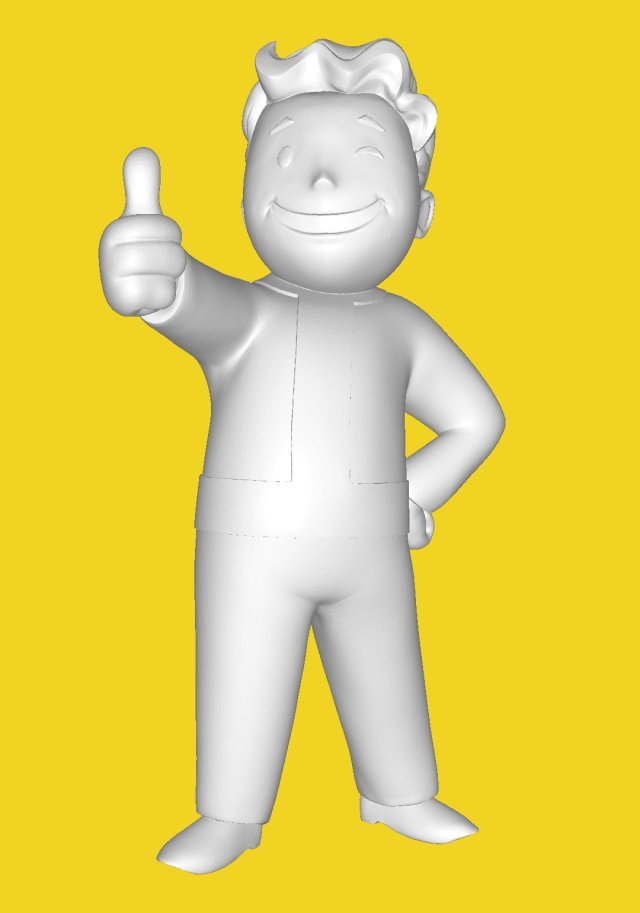 VaultBoy 3D 打印模型 .c4d .max .obj .3ds .fbx .stl .blend 