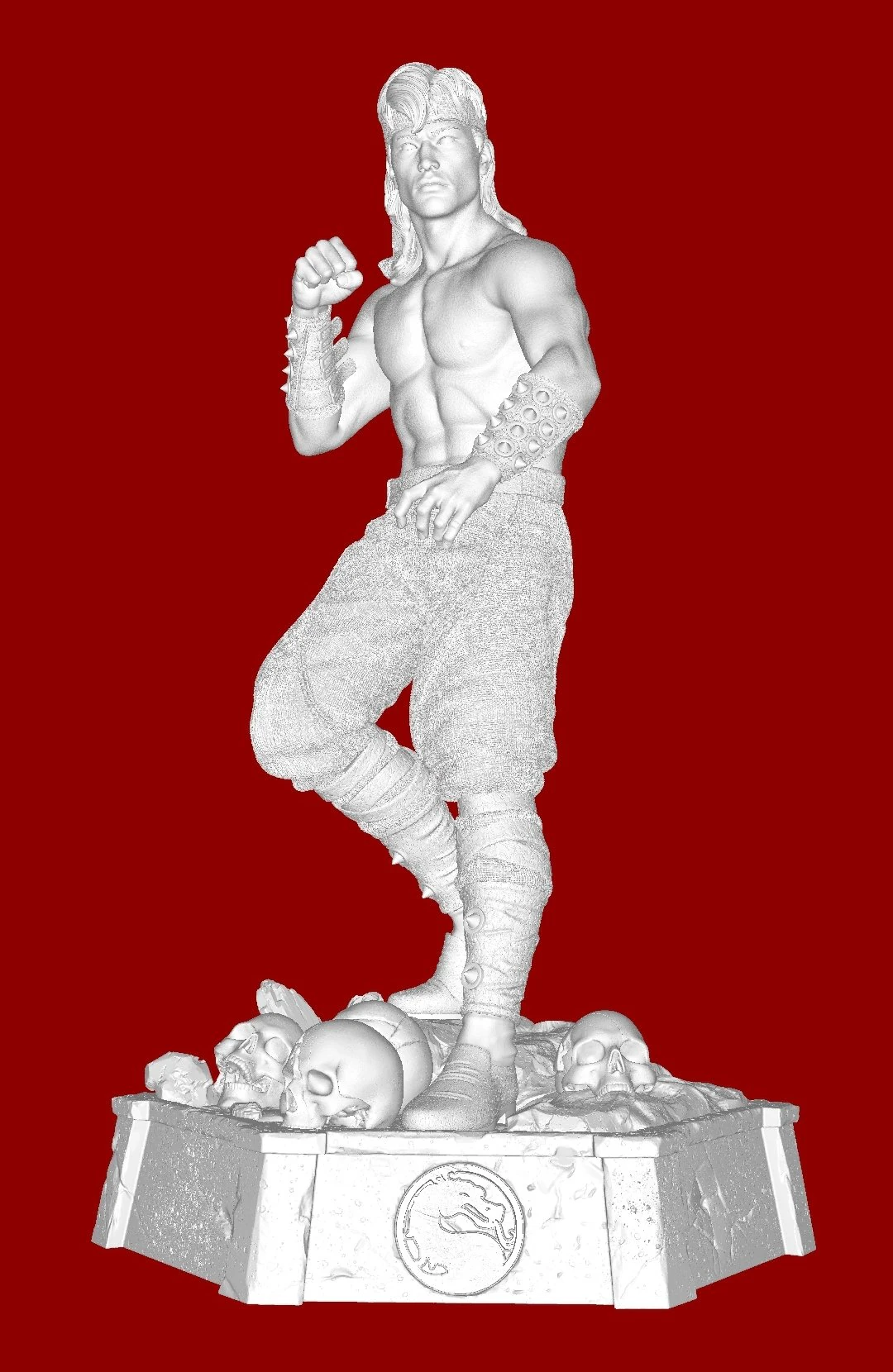 Liu Kang 3D Print Model .c4d .max .obj .3ds .fbx .stl .blend 