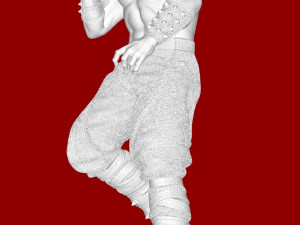 Liu Kang 3D-Druckmodell