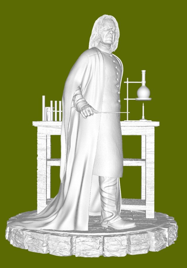 Snape Harry Potter 3D Print Model .c4d .max .obj .3ds .fbx .stl .blend 
