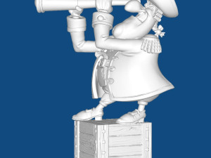 Captain Smiollett 3D Print Model