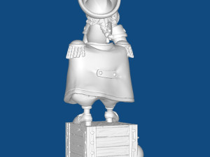 Captain Smiollett Model Cetak 3D