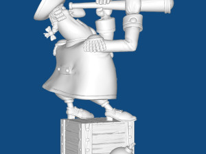 Captain Smiollett Model Cetak 3D